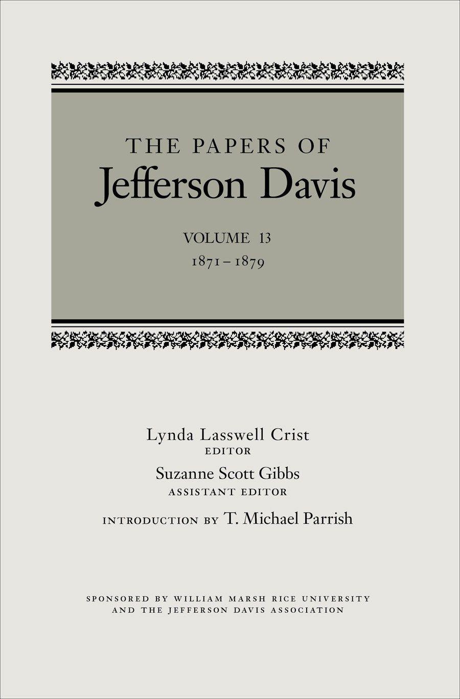 Vorderes Coverbild The Papers of Jefferson Davis