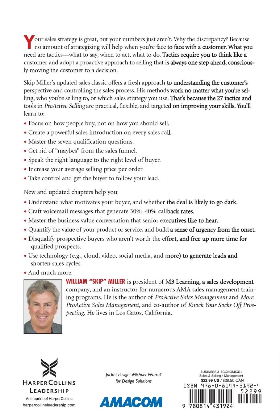 Rückseitencover The Proactive Selling