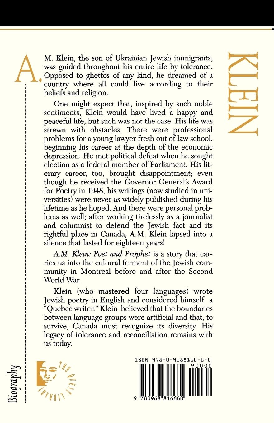 Rückseitencover A.M. Klein