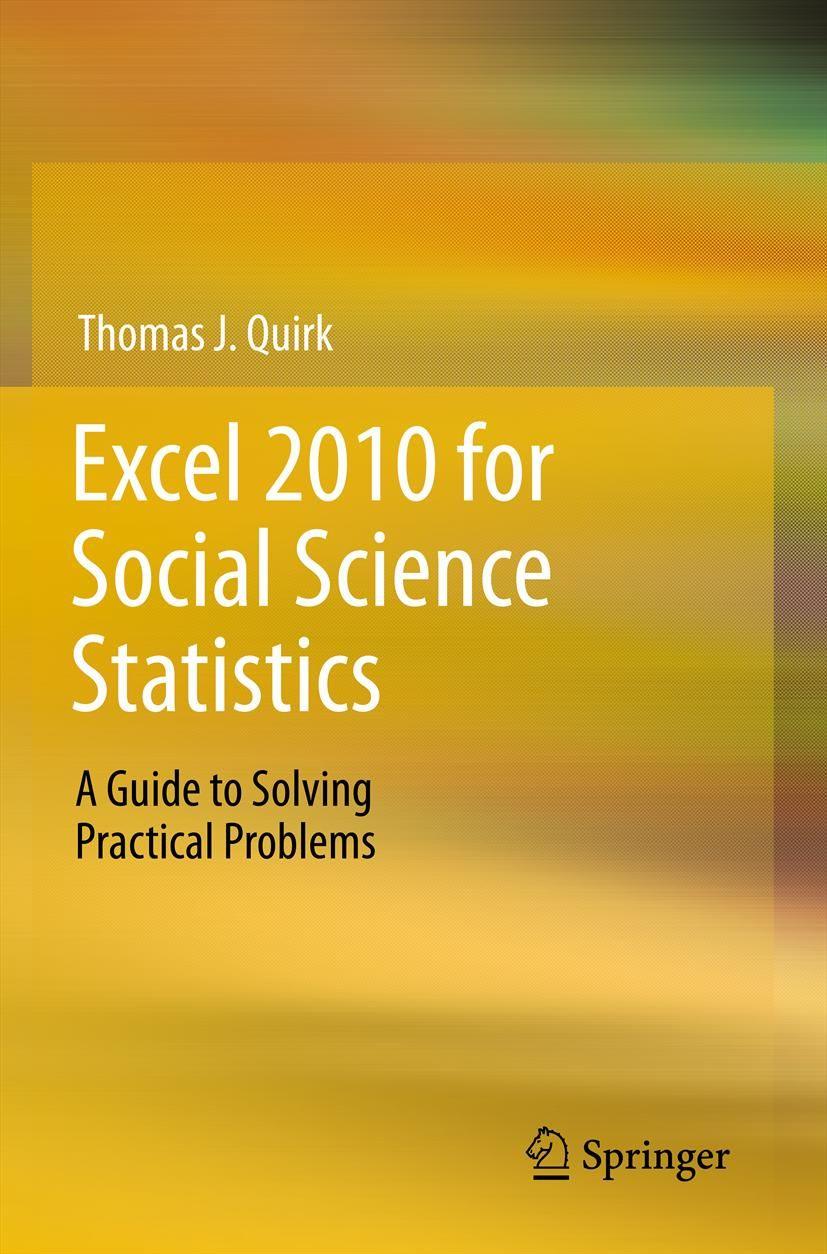 Vorderes Coverbild Excel 2010 for Social Science Statistics