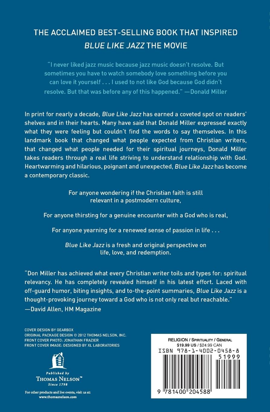 Rückseitencover Blue Like Jazz: Movie Edition