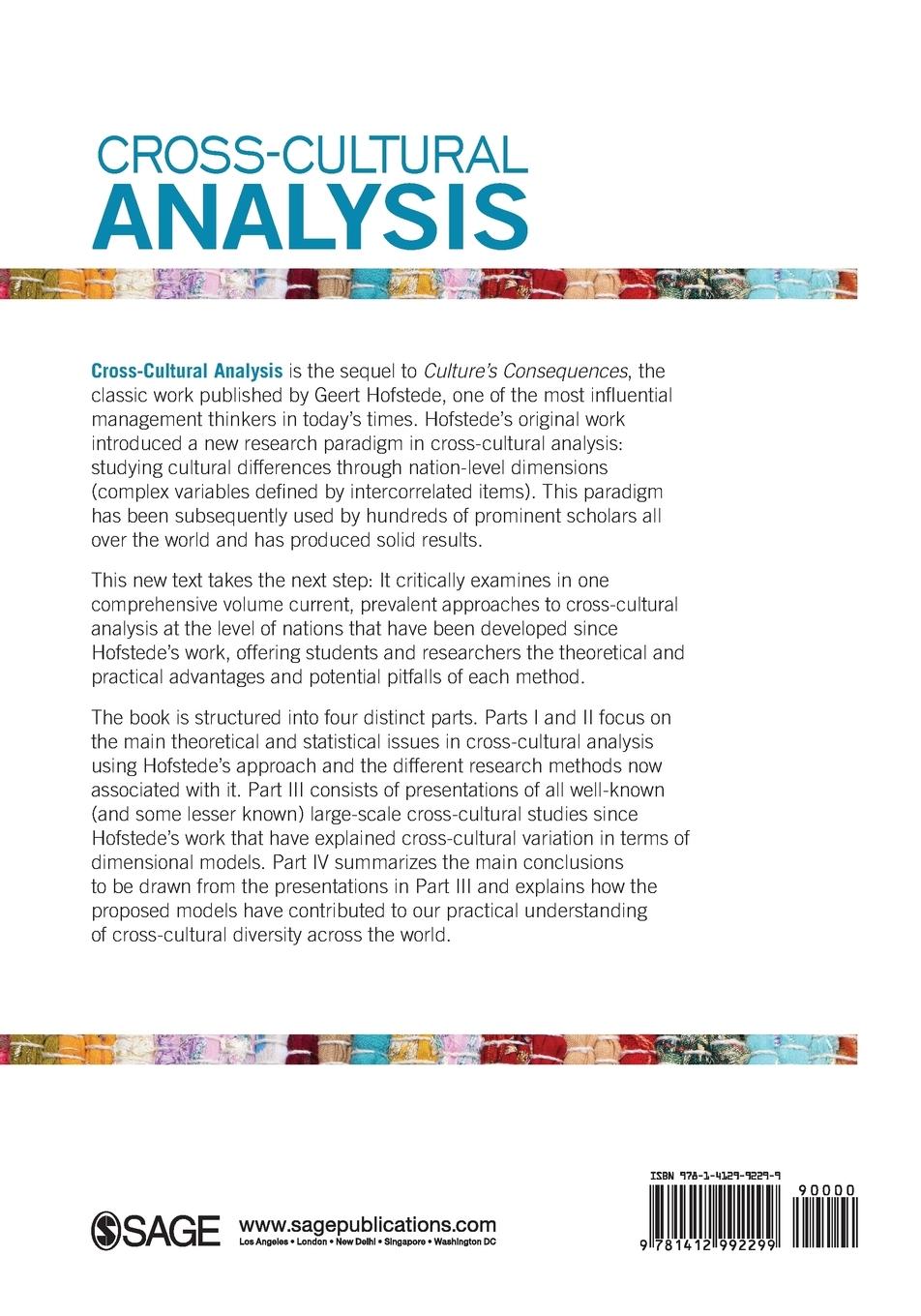 Rückseitencover Cross-Cultural Analysis