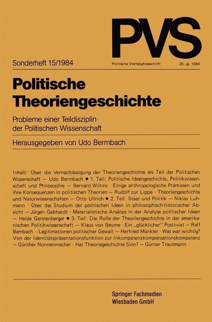Vorderes Coverbild Politische Theoriengeschichte