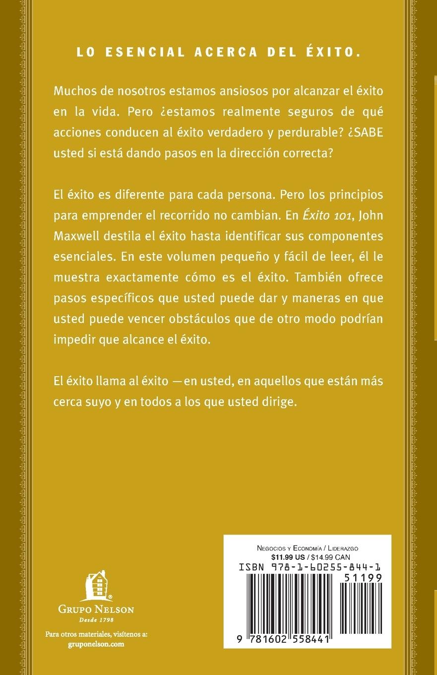 Rückseitencover El Exito 101 = Success 101 = Success 101