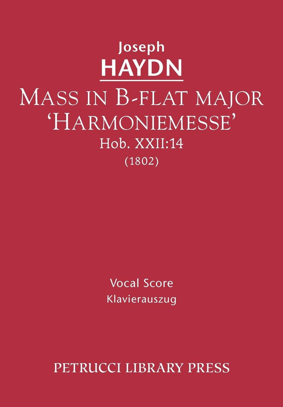 Vorderes Coverbild Mass in B-flat major 'Harmoniemesse', Hob.XXII