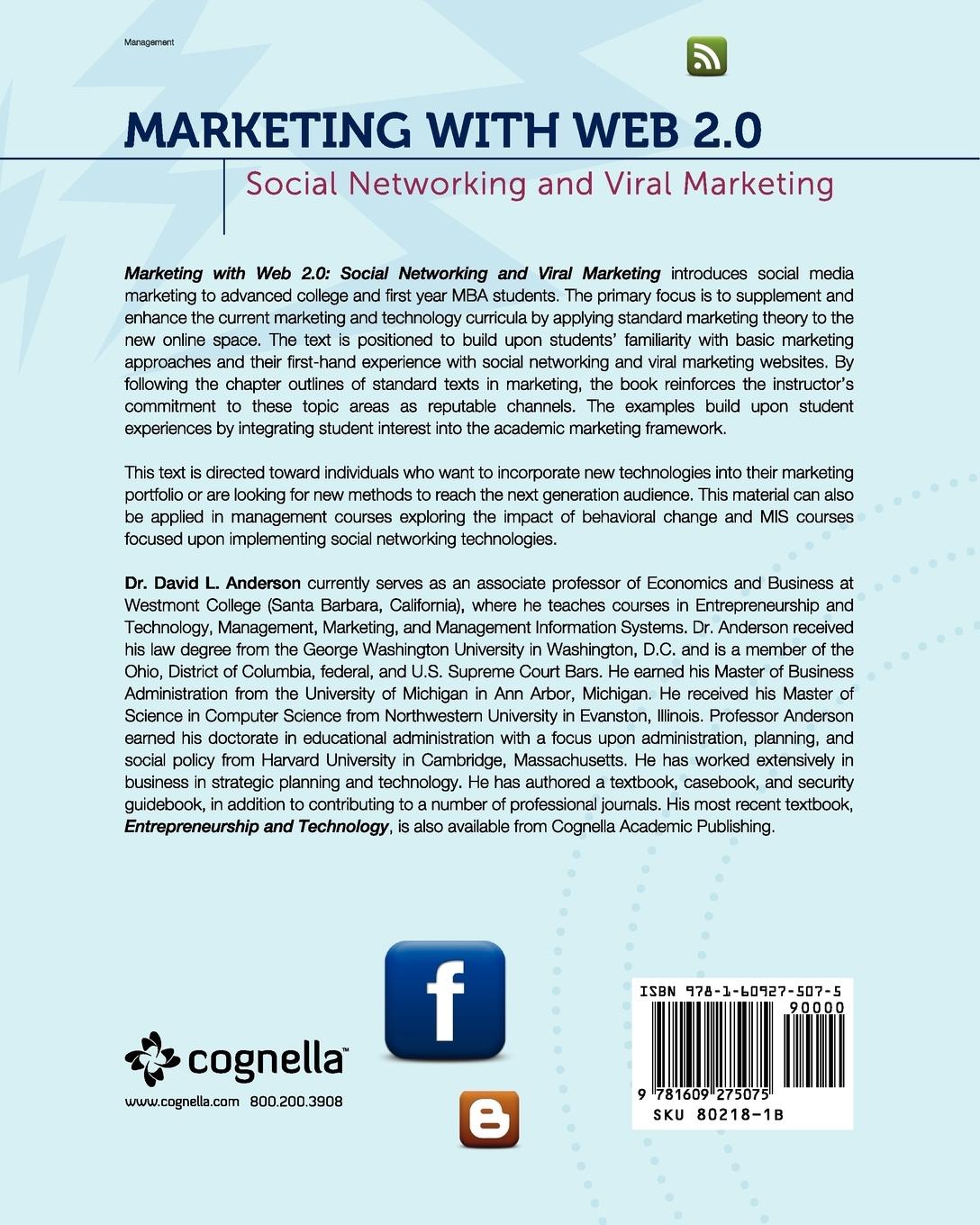 Rückseitencover Marketing with Web 2.0