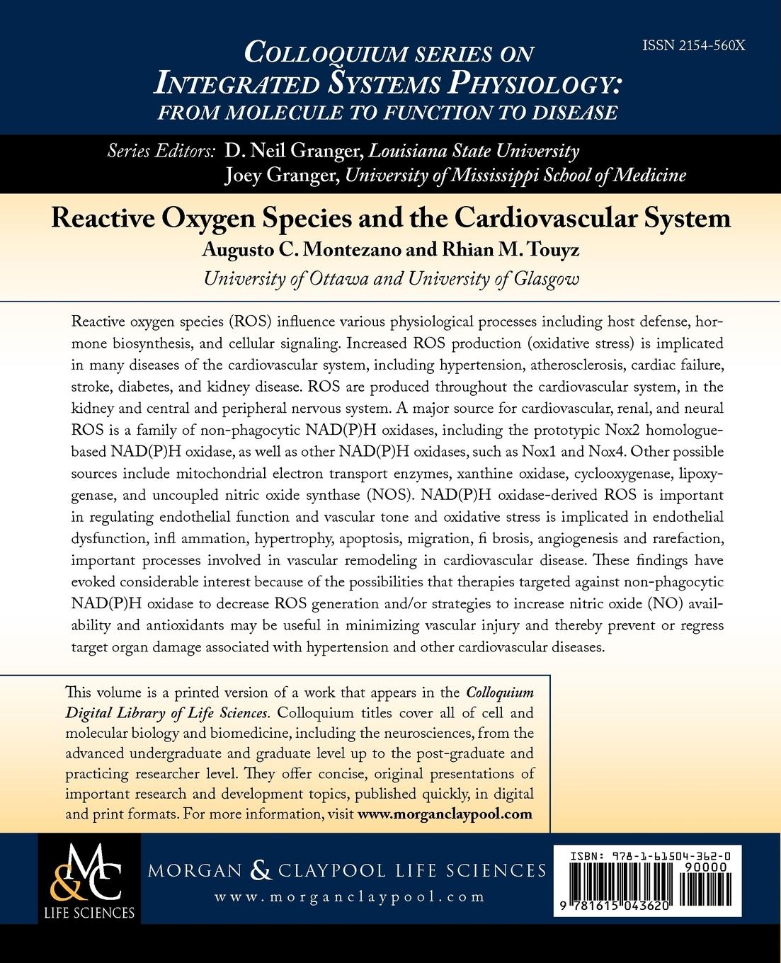 Rückseitencover Reactive Oxygen Species and the Cardiovascular System