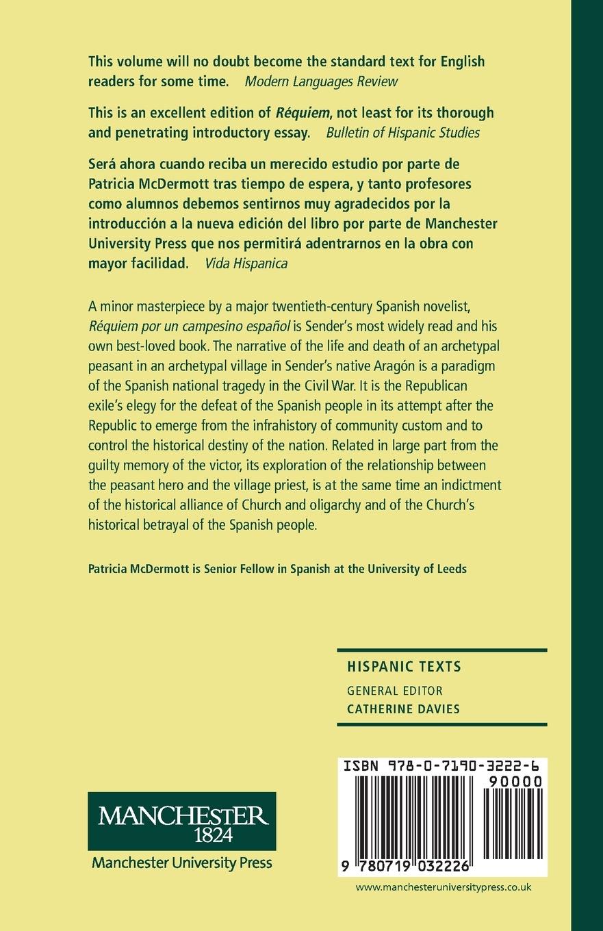 Rückseitencover Réquiem por un Campesino Español