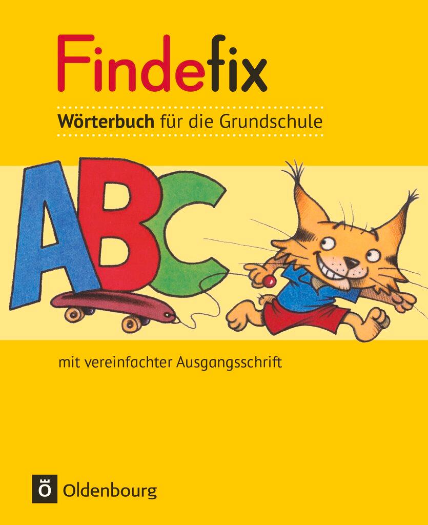 Vorderes Coverbild Findefix Wörterbuch in vereinfachter Ausgangsschrift