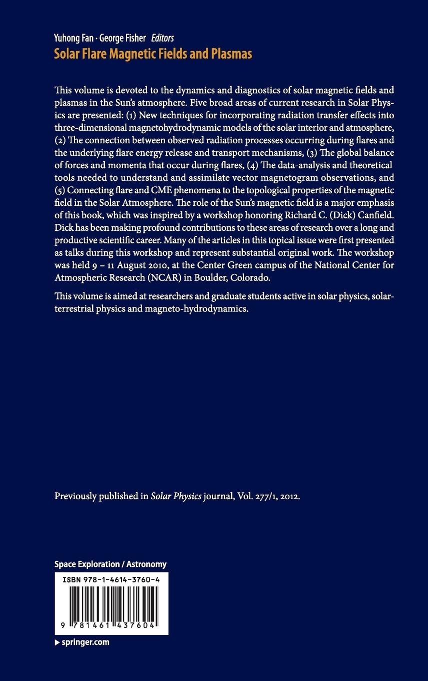 Rückseitencover Solar Flare Magnetic Fields and Plasmas