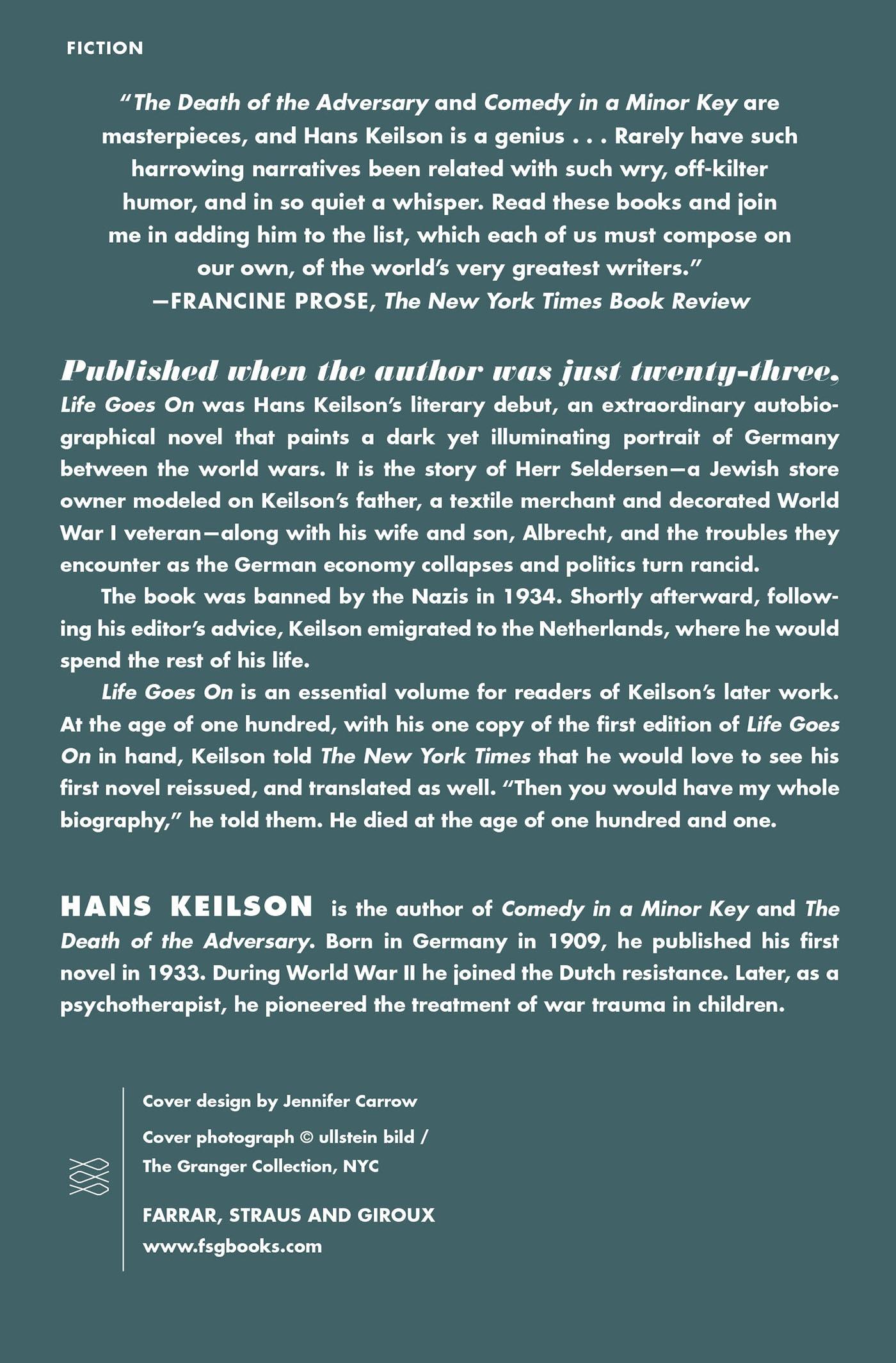 Rückseitencover Life Goes On