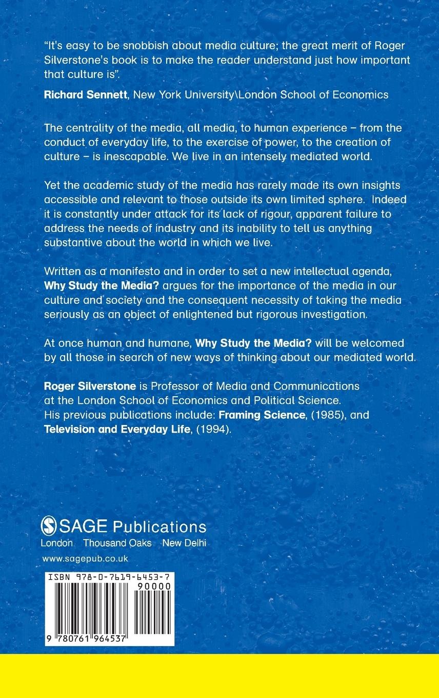 Rückseitencover Why Study the Media?