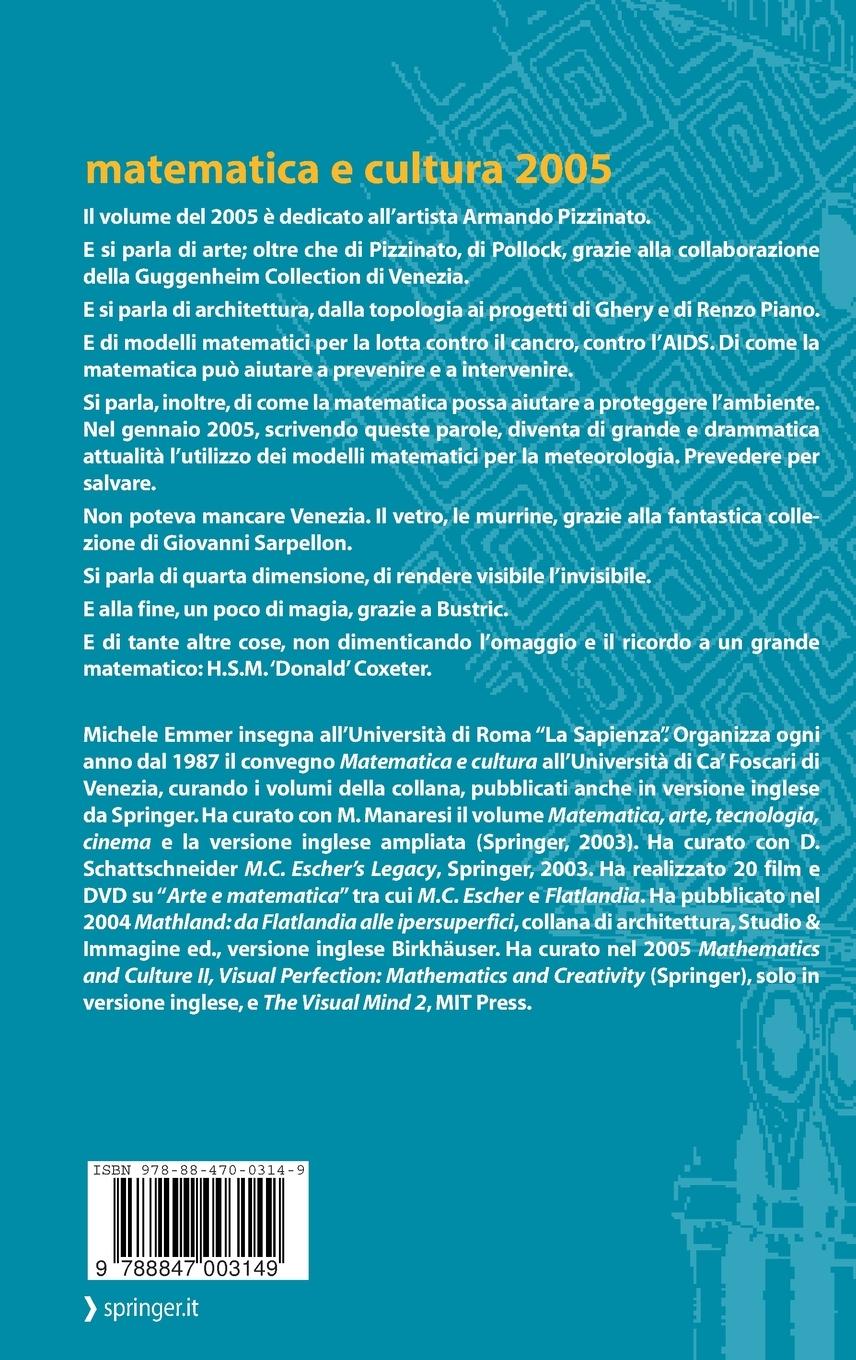 Rückseitencover Matematica E Cultura 2005