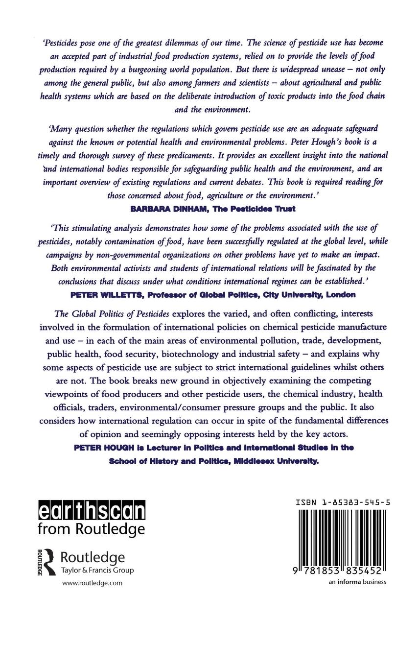 Rückseitencover The Global Politics of Pesticides