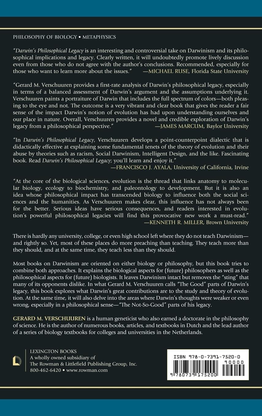 Rückseitencover Darwin's Philosophical Legacy