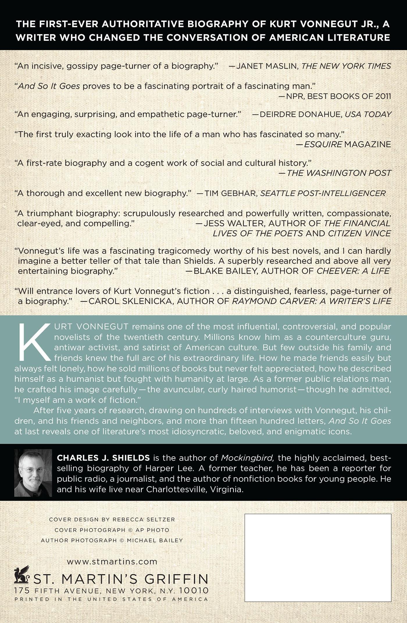 Rückseitencover And So It Goes