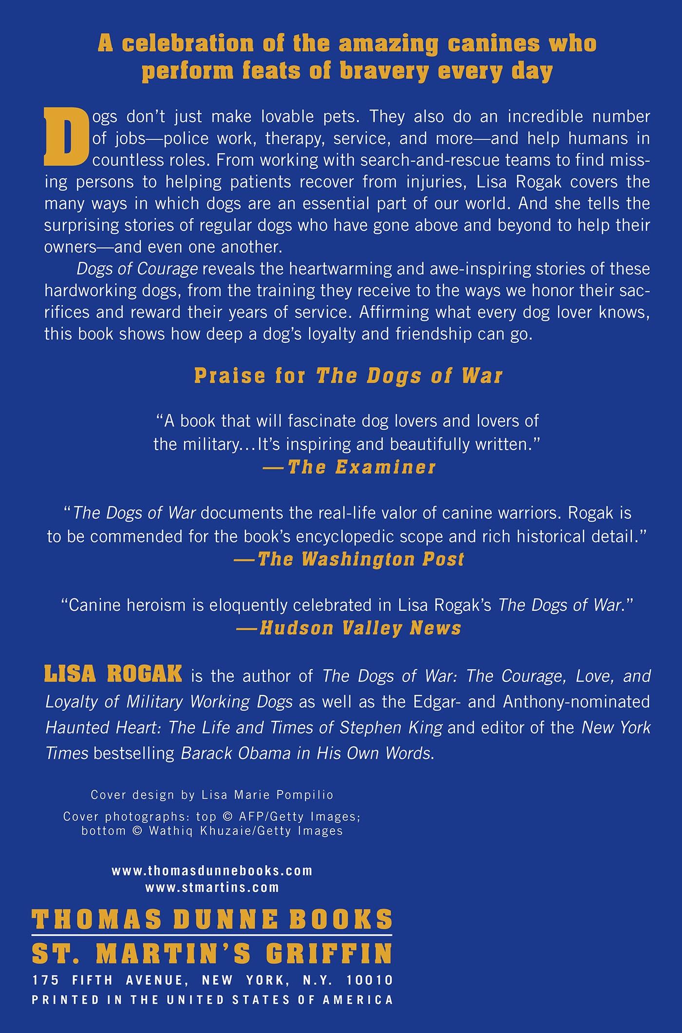 Rückseitencover DOGS OF COURAGE