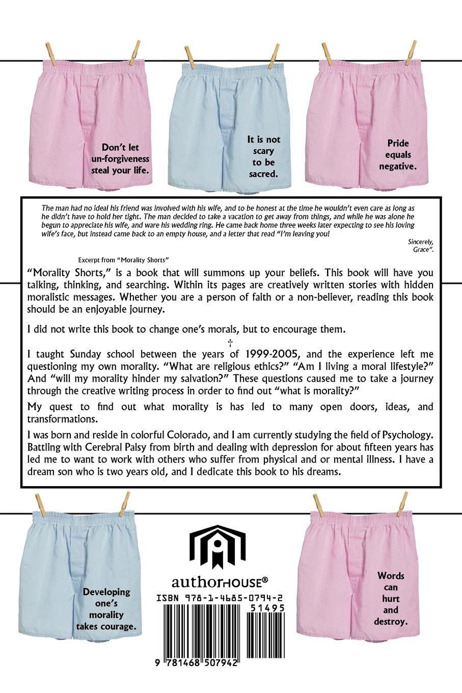 Rückseitencover Morality Shorts