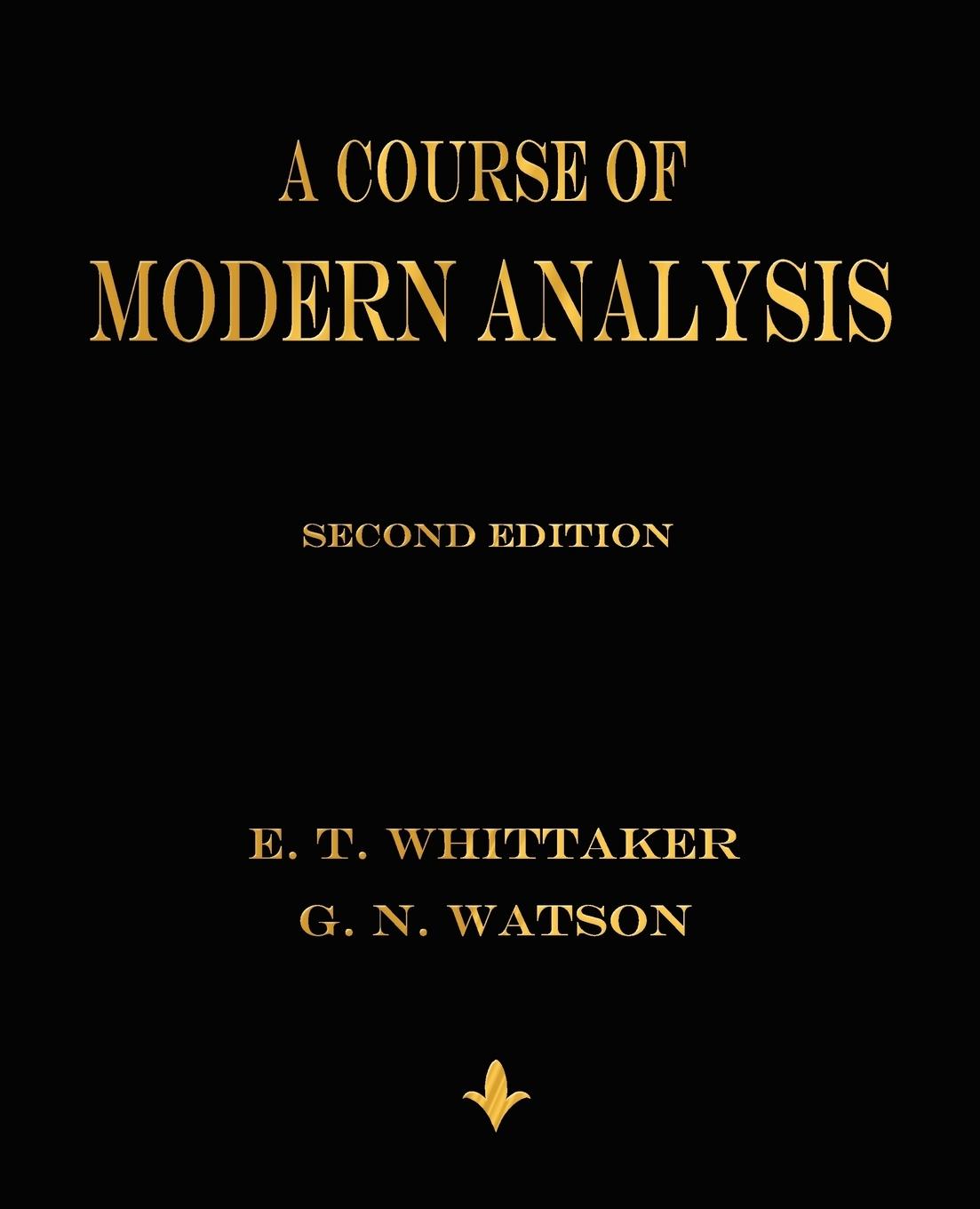 Vorderes Coverbild A Course of Modern Analysis