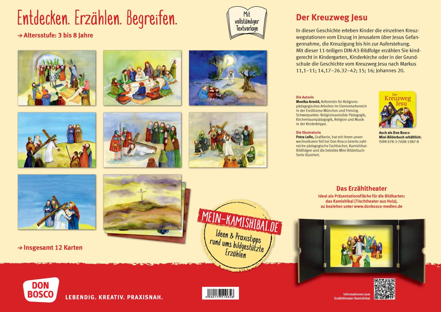 Beispielinhalt (Bild) Der Kreuzweg Jesu. Kamishibai Bildkartenset