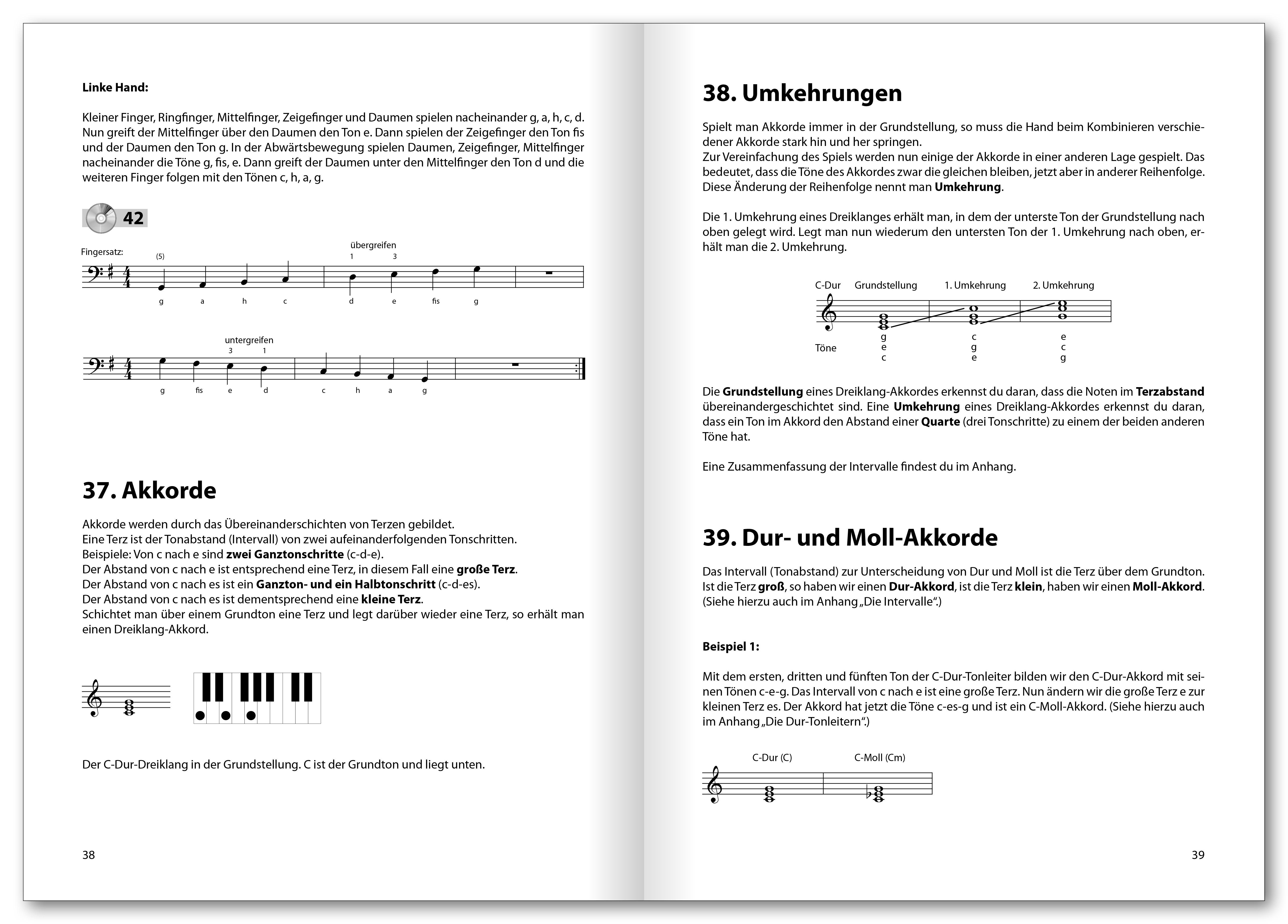 Beispielinhalt (Bild) Klavier Basics