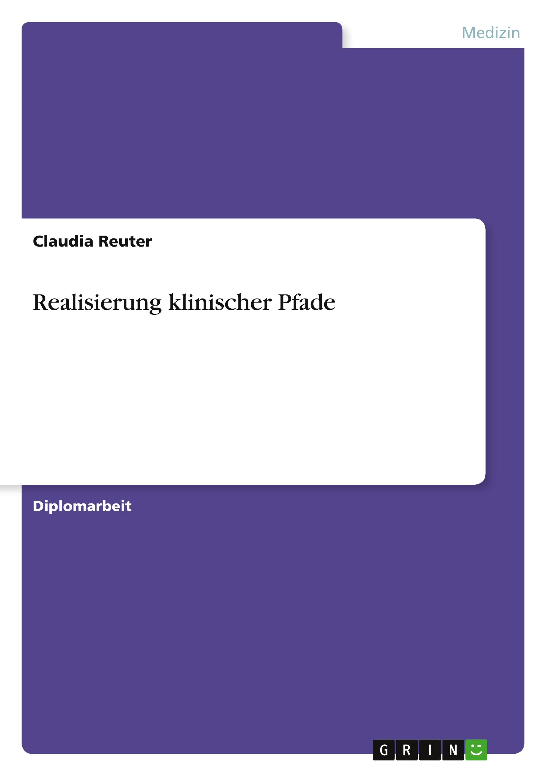 Vorderes Coverbild Realisierung klinischer Pfade
