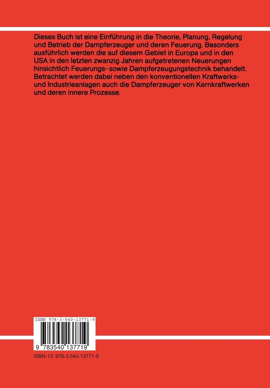 Rückseitencover Dampferzeugung