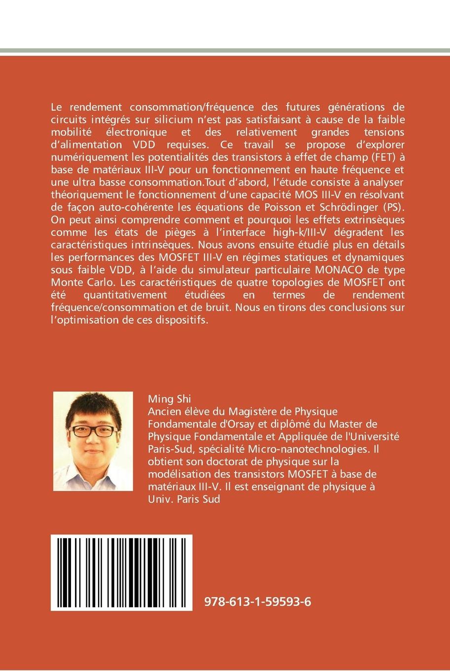 Rückseitencover Simulation Monte Carlo de MOSFET pour une électronique haute fréquence