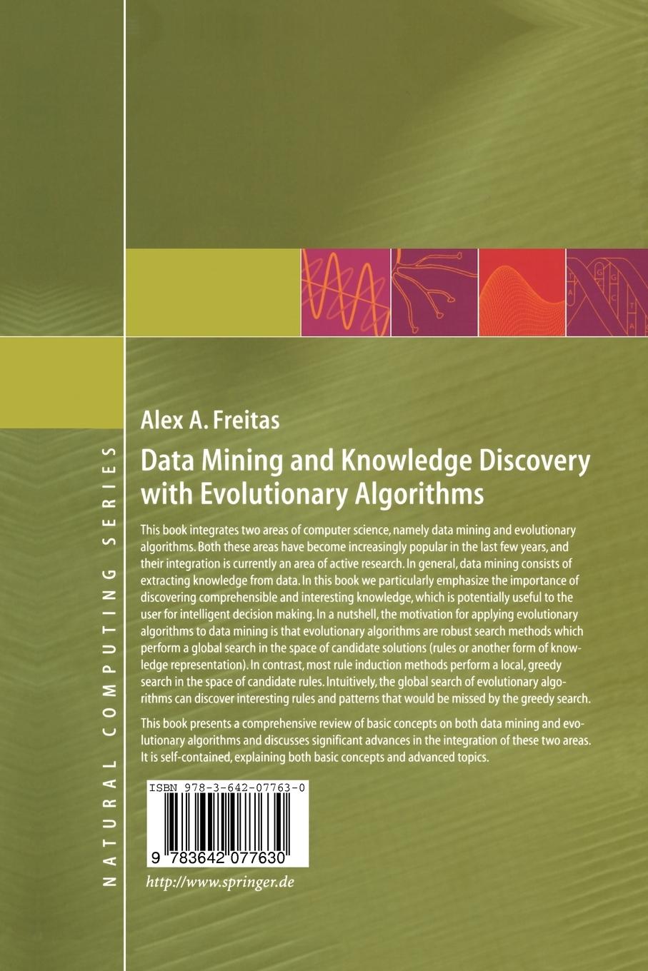 Rückseitencover Data Mining and Knowledge Discovery with Evolutionary Algorithms