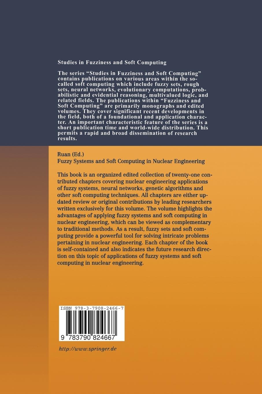 Rückseitencover Fuzzy Systems and Soft Computing in Nuclear Engineering
