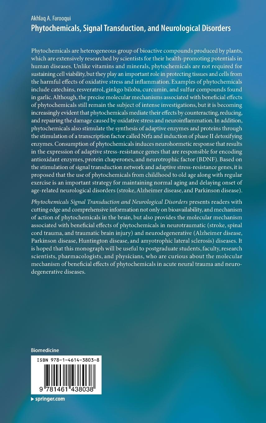 Rückseitencover Phytochemicals, Signal Transduction, and Neurological Disorders