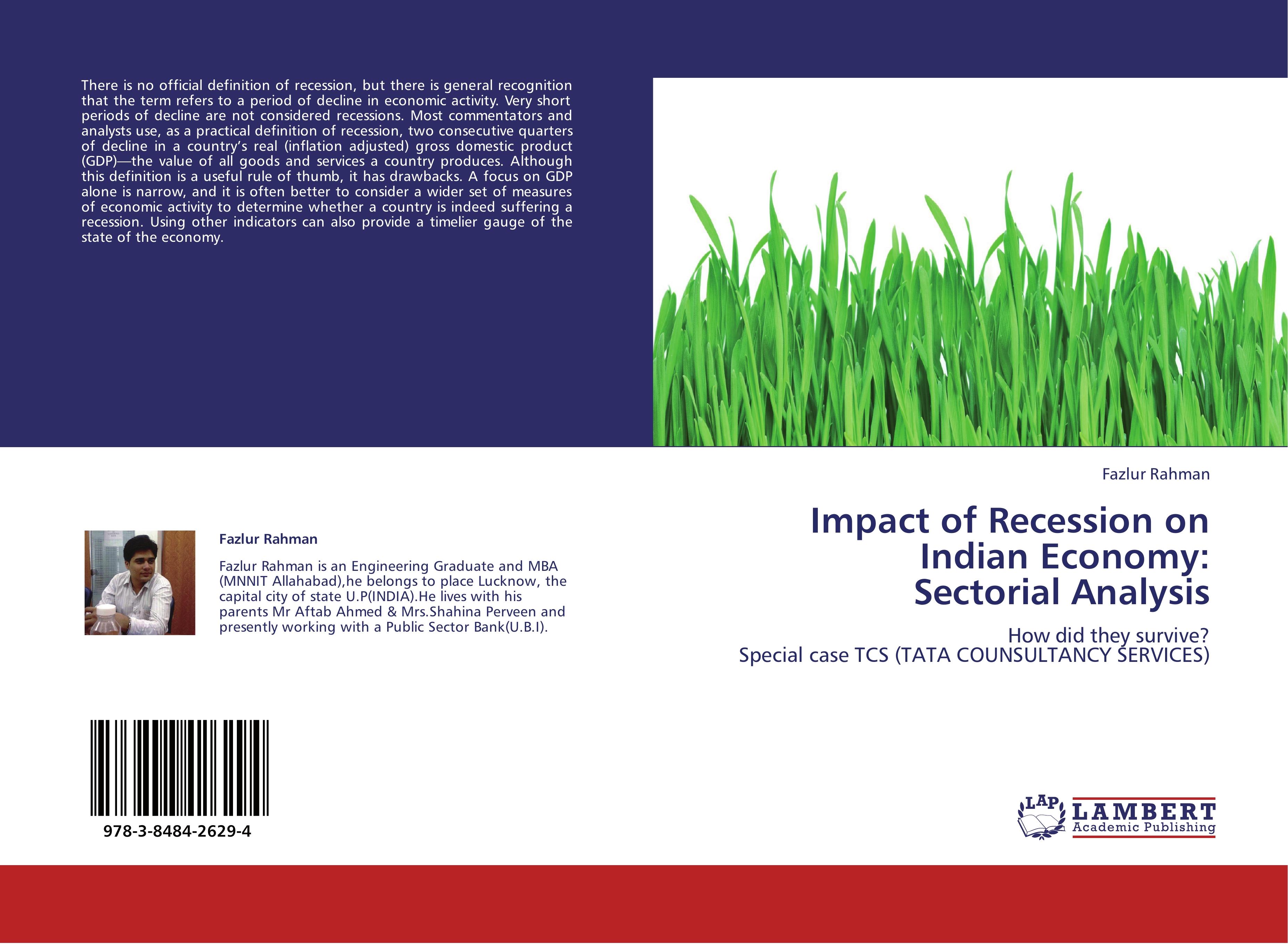 Vorderes Coverbild Impact of Recession on Indian Economy:  Sectorial Analysis