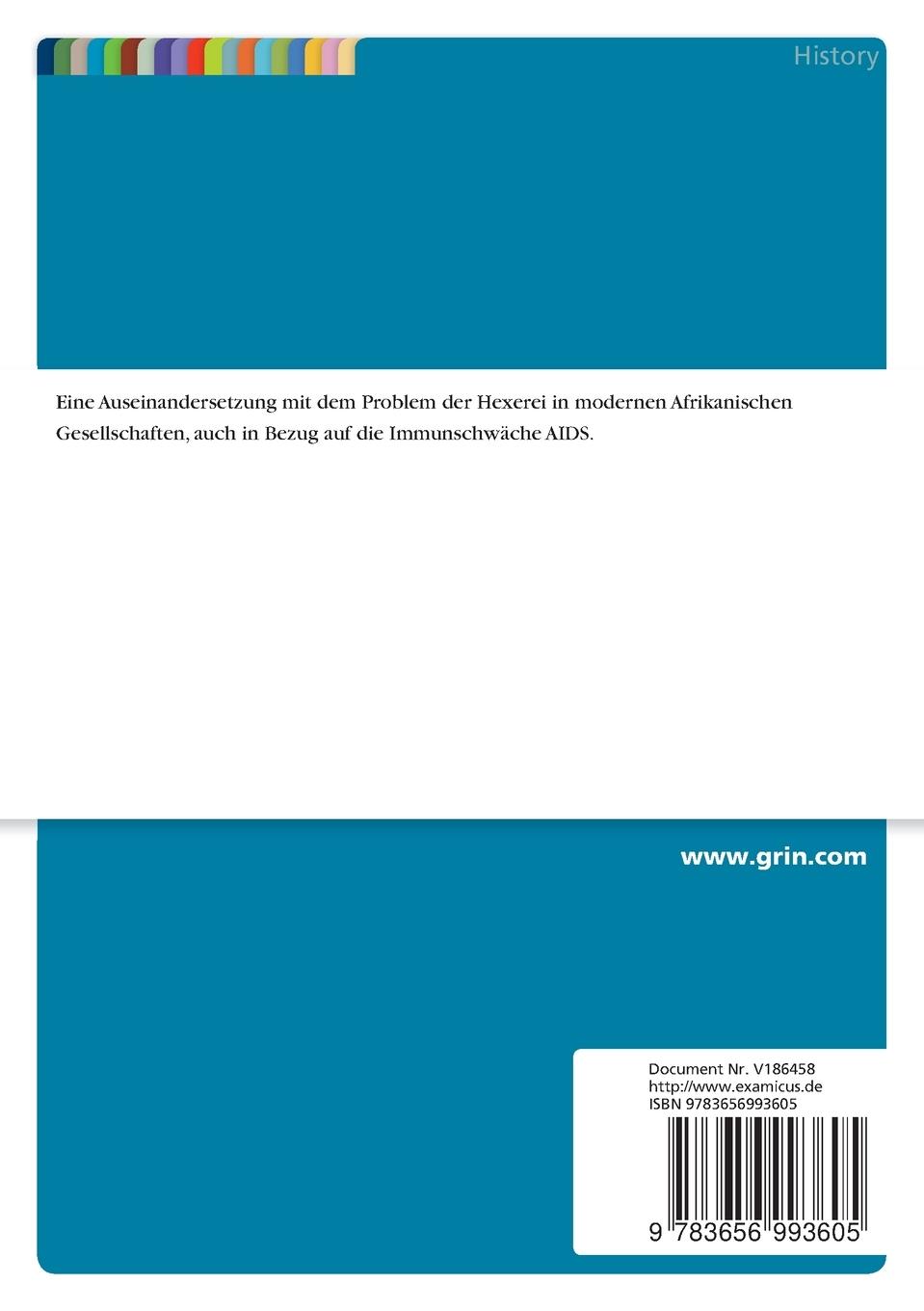 Rückseitencover Witchcraft in Modern African Societies