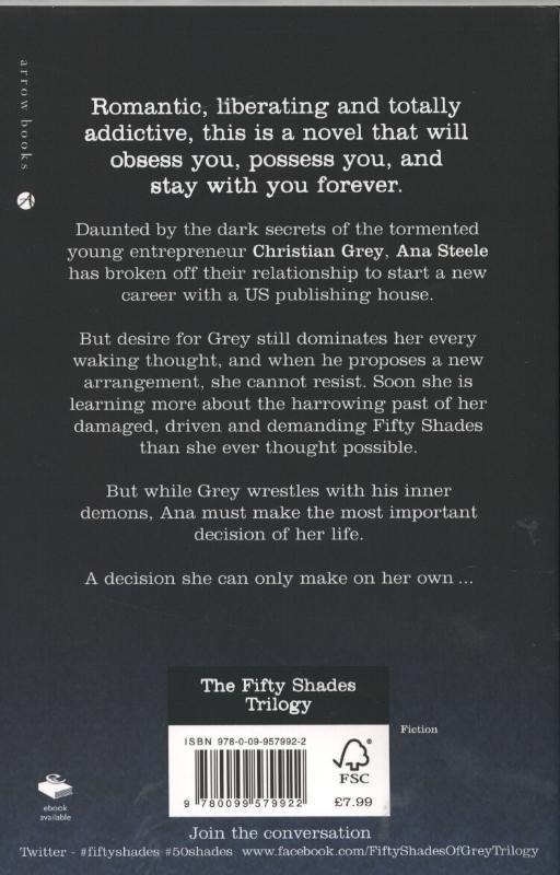 Rückseitencover Fifty Shades Darker