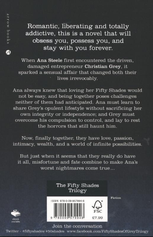 Rückseitencover Fifty Shades Freed