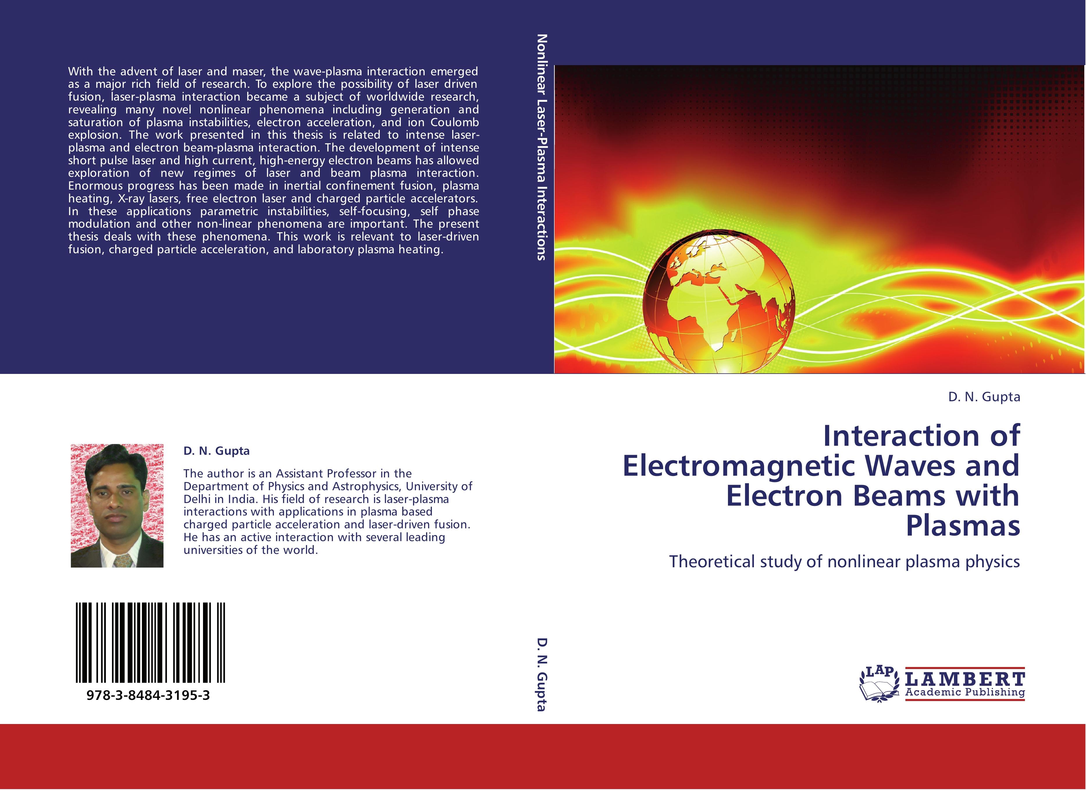 Vorderes Coverbild Interaction of Electromagnetic Waves and Electron Beams with Plasmas