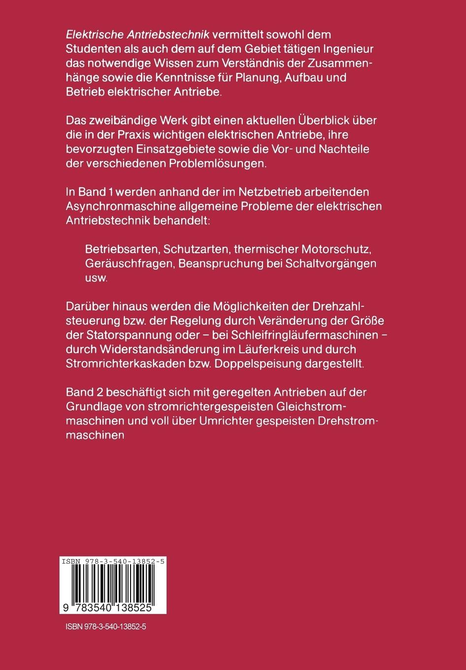 Rückseitencover Elektrische Antriebstechnik