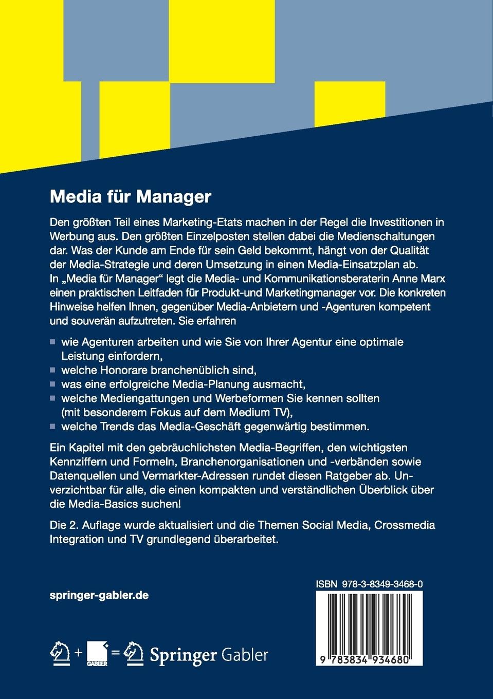 Rückseitencover Media für Manager