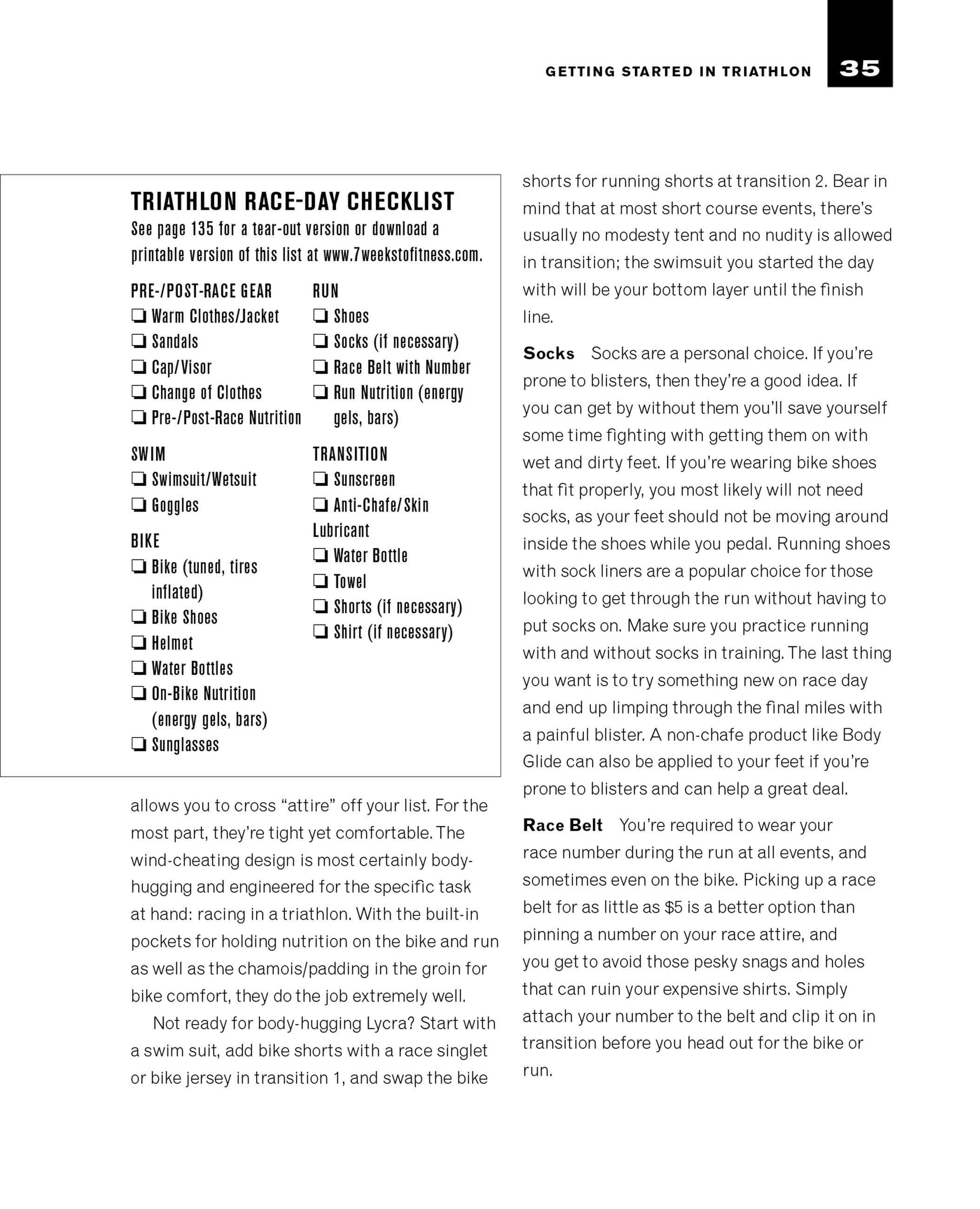 Beispielinhalt (Bild) 7 Weeks to a Triathlon