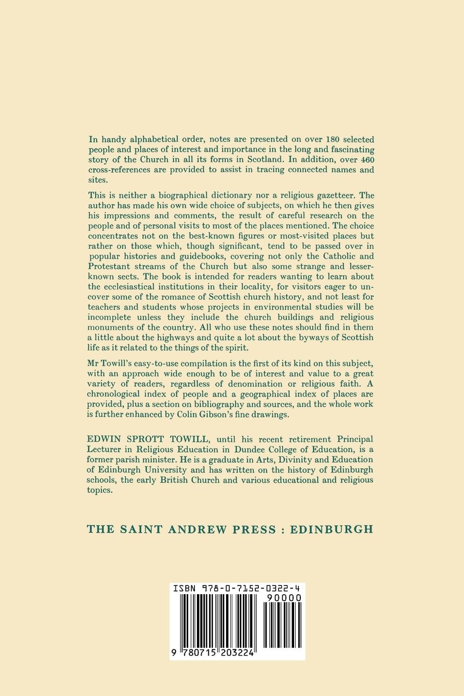 Rückseitencover People and Places in the Story of the Scottish Church