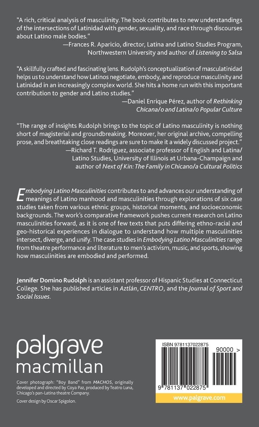 Rückseitencover Embodying Latino Masculinities
