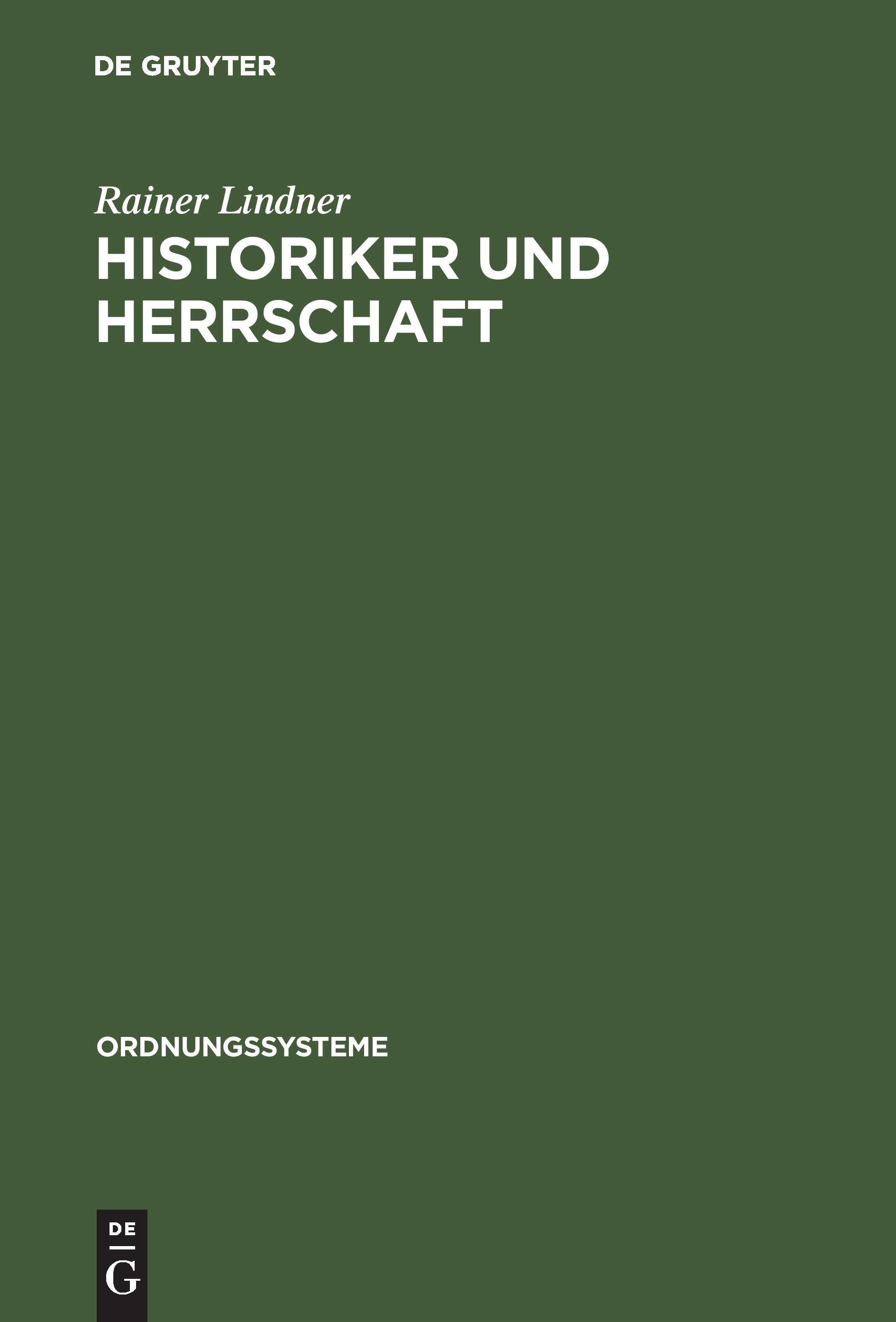 Vorderes Coverbild Historiker und Herrschaft