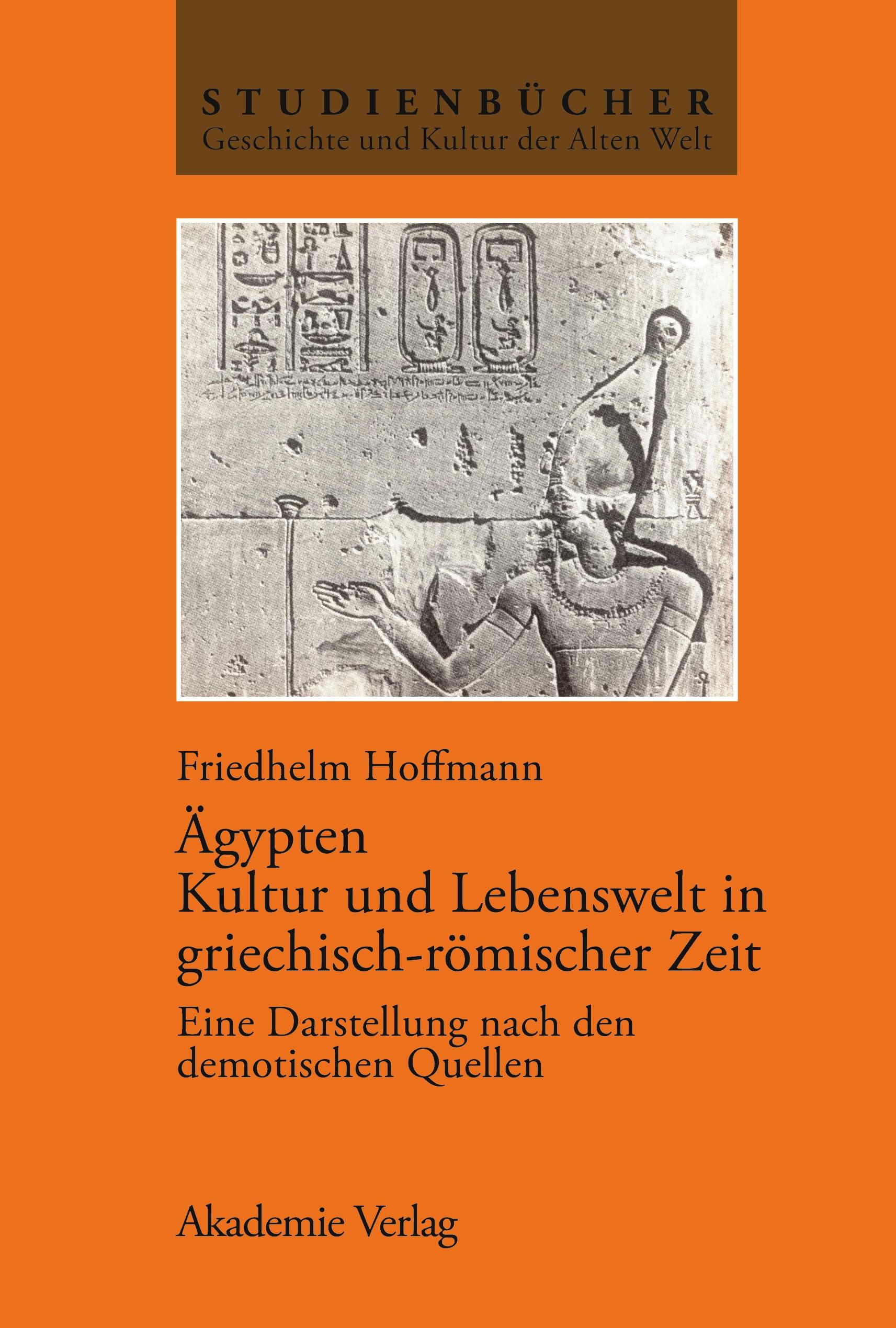Vorderes Coverbild Ägypten. Kultur und Lebenswelt in griechisch-römischer Zeit