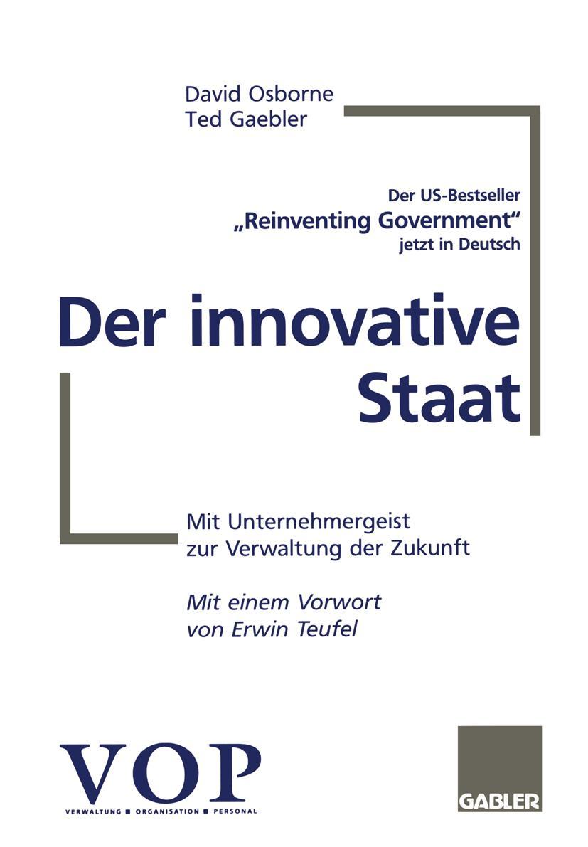 Vorderes Coverbild Der innovative Staat
