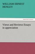 Vorderes Coverbild Views and Reviews Essays in appreciation