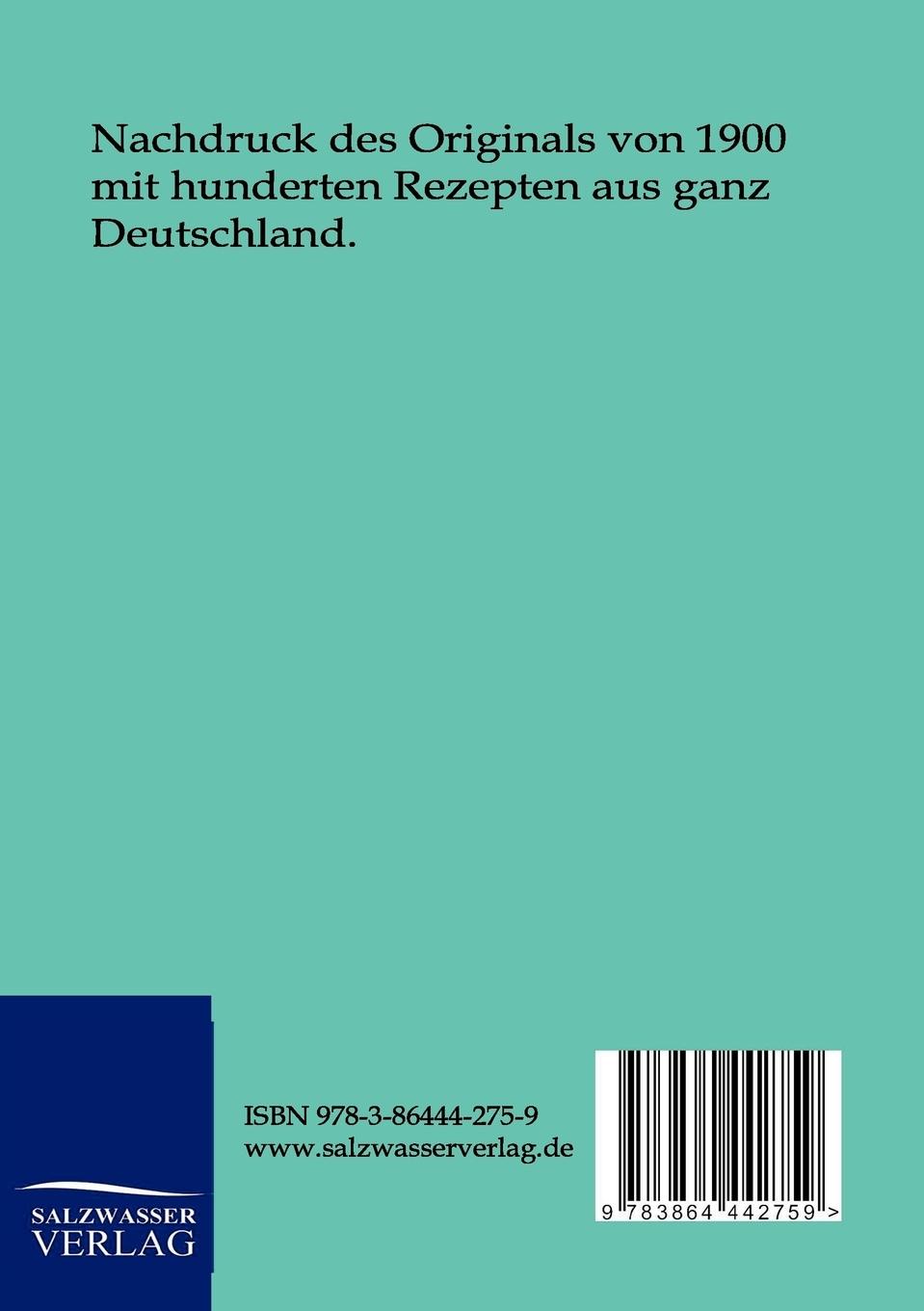 Rückseitencover Praktisches Koch- und Wirtschaftsbuch