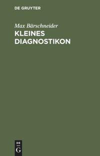 Vorderes Coverbild Kleines Diagnostikon