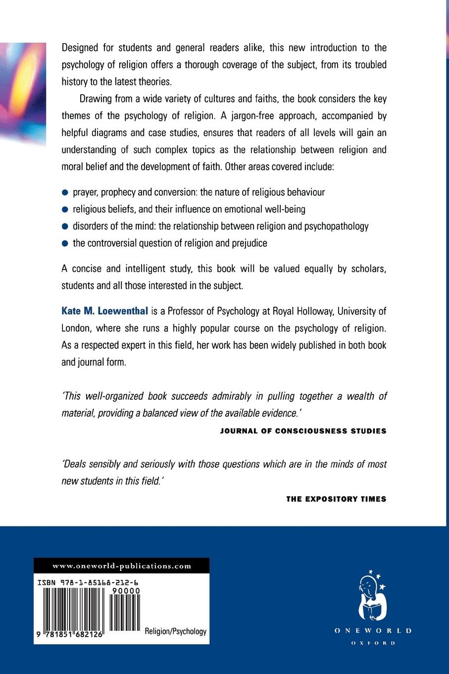 Rückseitencover The Psychology of Religion