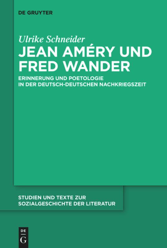 Vorderes Coverbild Jean Améry und Fred Wander