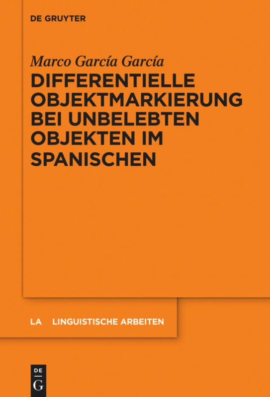 Vorderes Coverbild Differentielle Objektmarkierung bei unbelebten Objekten im Spanischen